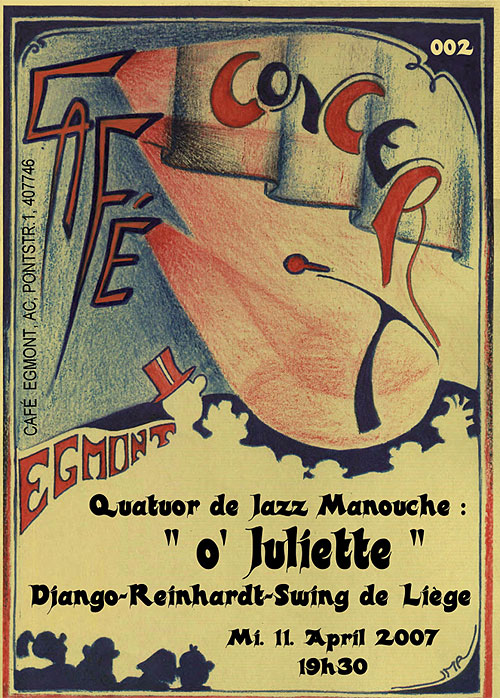 Café Concert au Egmont - o' Juliette