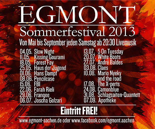 EGMONT-Sommerfestival 2013