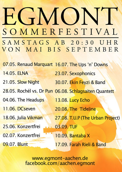 Plakat EGMONT Sommerfestival